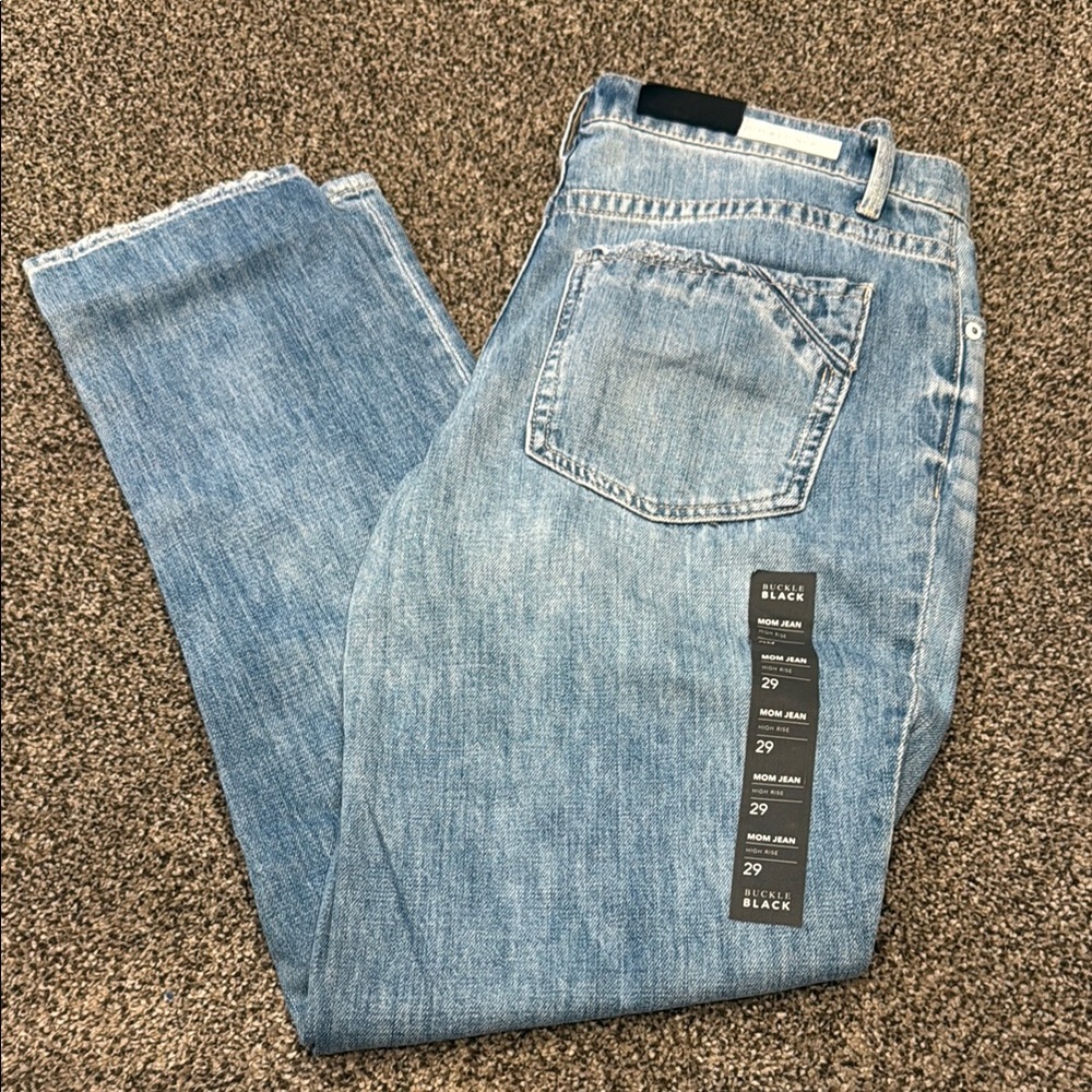 Buckle High Rise Women Jeans - Light Blue